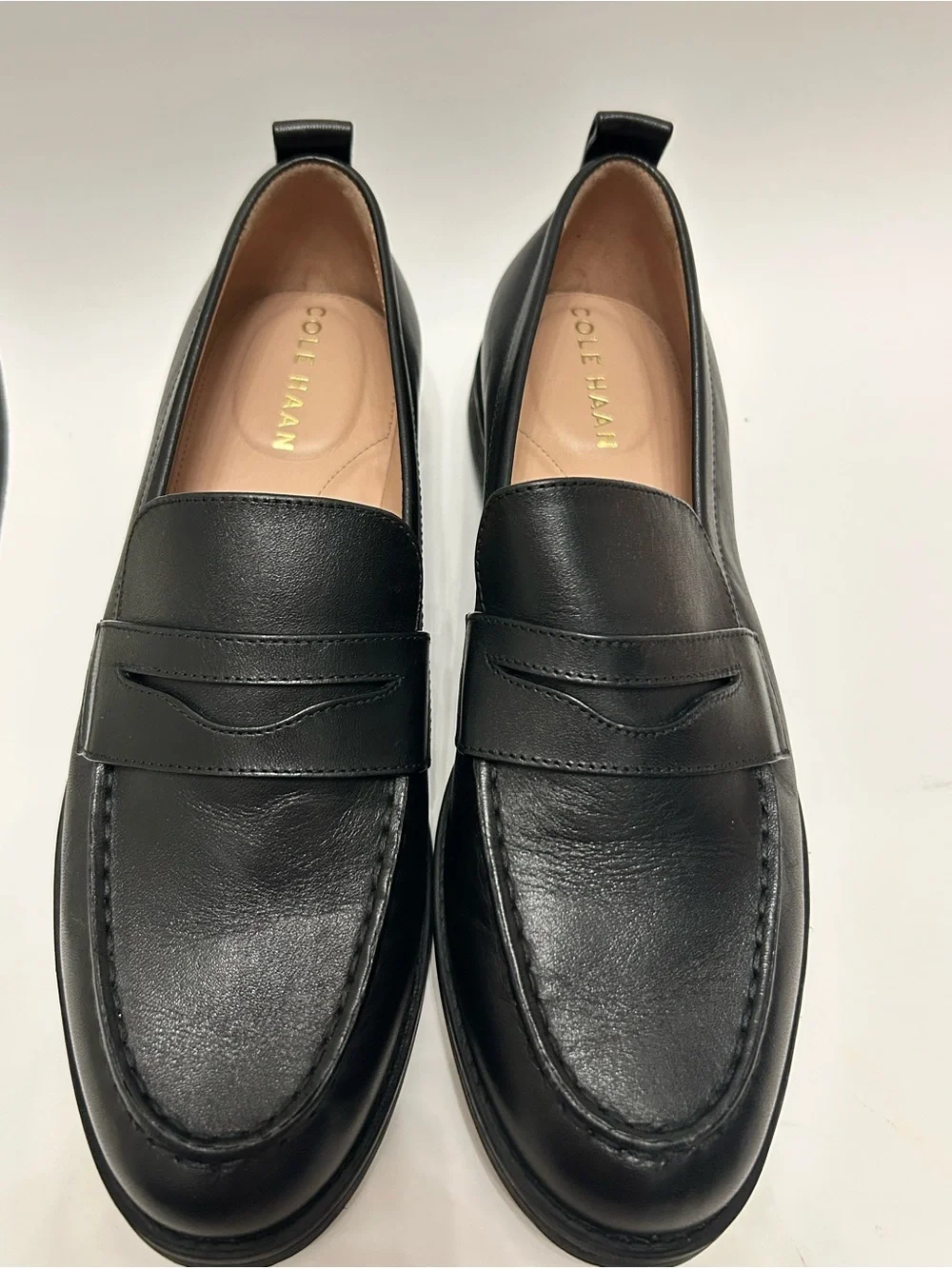 NEW Cole Haan Women’s Black Leather Penny Loafers